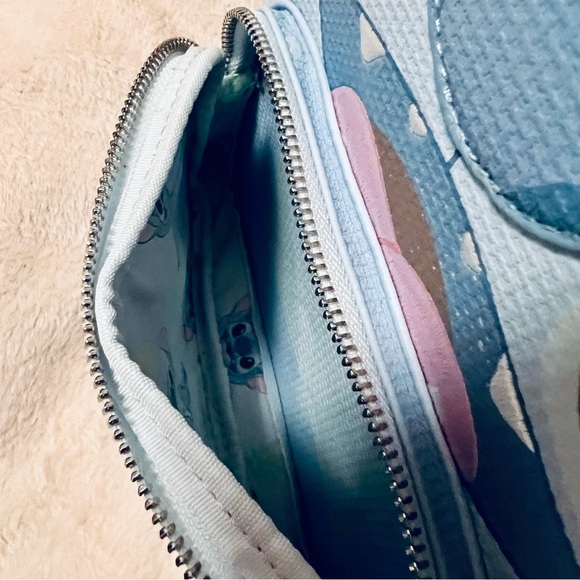 Disney Parks Loungefly Pastel Blue Stitch 626 Day Backpack - Picture 10 of 12